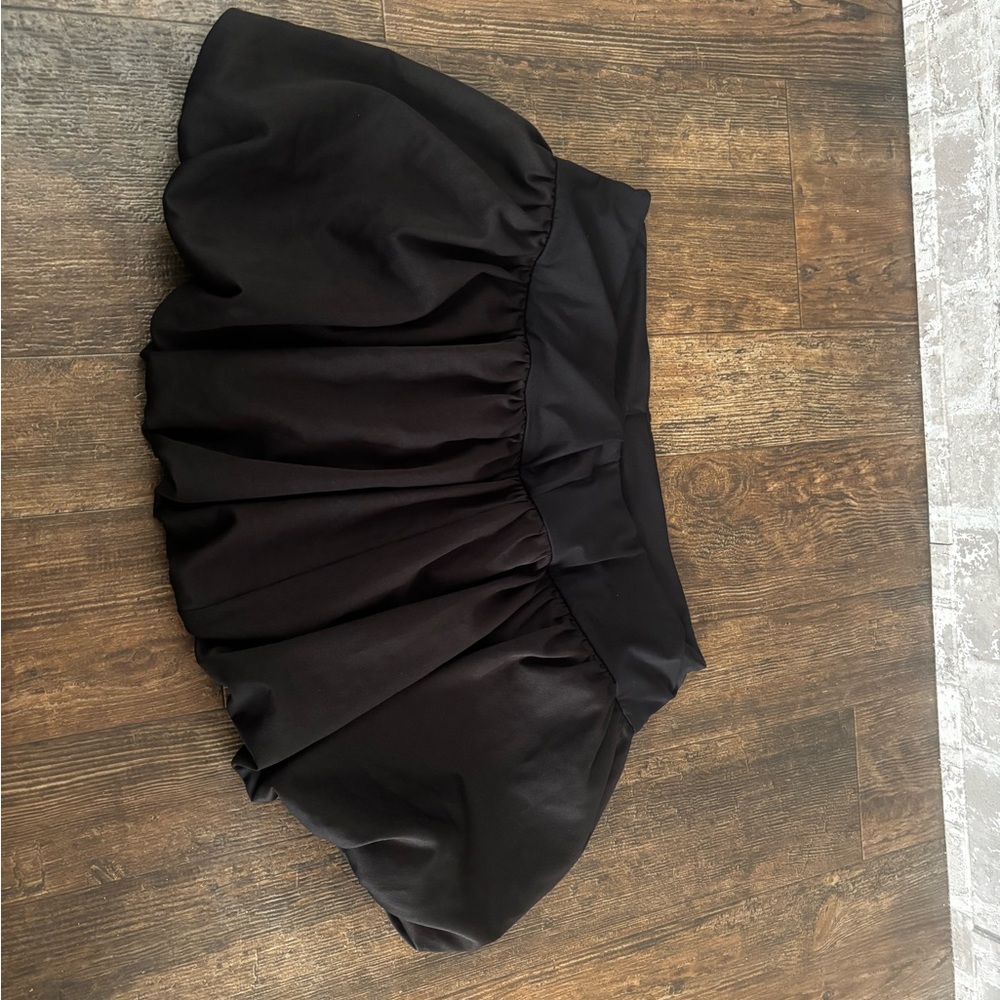 Elegant Black Bubble Skirt